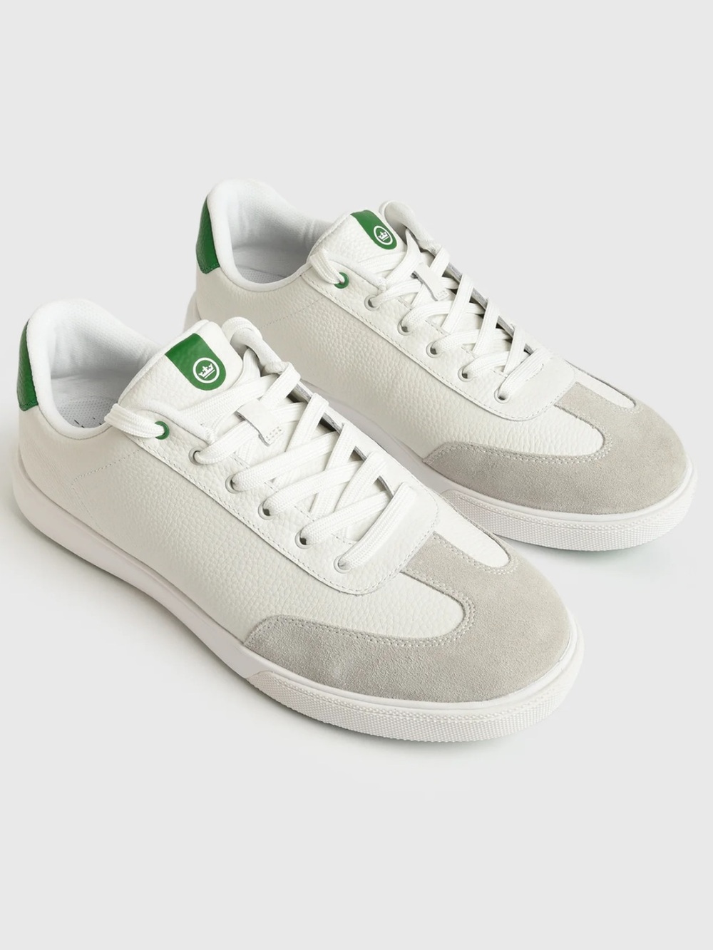 NEW Peter Millar Drift Leather Hybrid Course Golf Shoe: White/Fairway (Size 13)